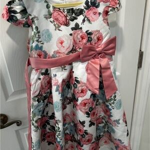 Floral Pink Kids Dress